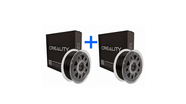 Pack 2 x Filamentos ABS Negro 1kg Creality | Filamentos 1