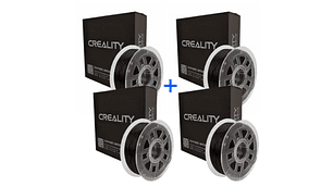 Pack 4 x Filamentos ABS Negro 1kg Creality | Filamentos