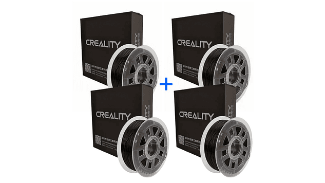 Pack 4 x Filamentos ABS Negro 1kg Creality | Filamentos 1