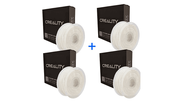 Pack 4 x Filamentos ABS Blanco 1kg Creality | Filamentos 1