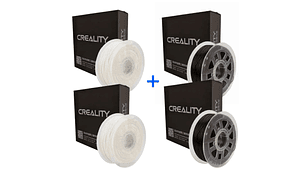 Pack 4 x Filamentos ABS 2 Blanco y 2 Negro 1kg Creality | Filamentos