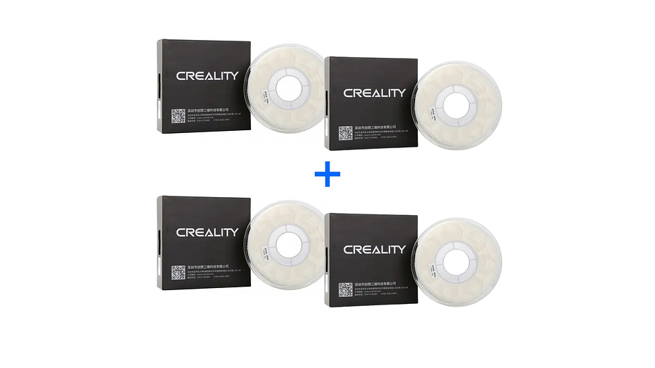 Pack 4 x Filamento PLA Blanco 1kg Creality | Filamentos 1