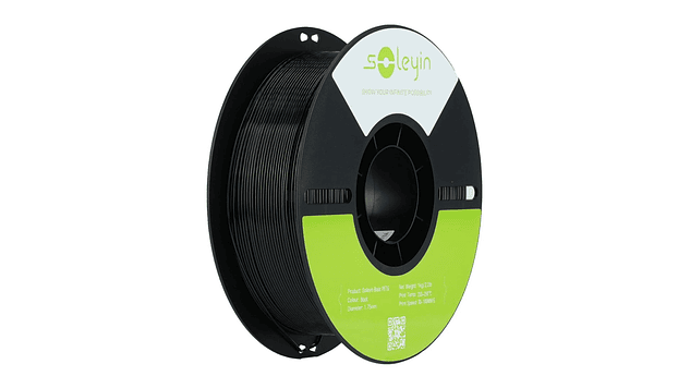 Filamento PETG Negro 1kg Creality Soleyin | Filamentos 1
