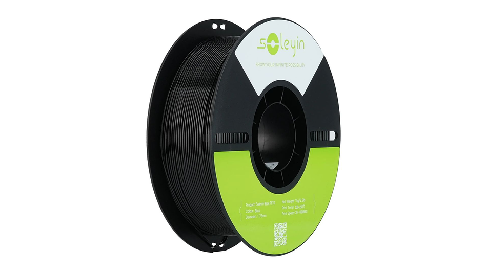 Filamento PETG Negro 1kg Creality Soleyin | Filamentos 1