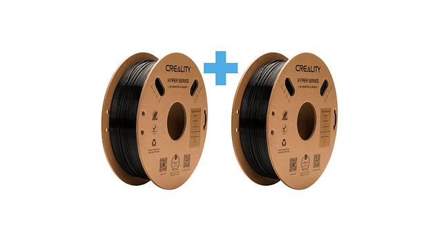 Pack 2 x Filamentos PETG Alta Velocidad Negro 1kg Creality | Filamentos 1
