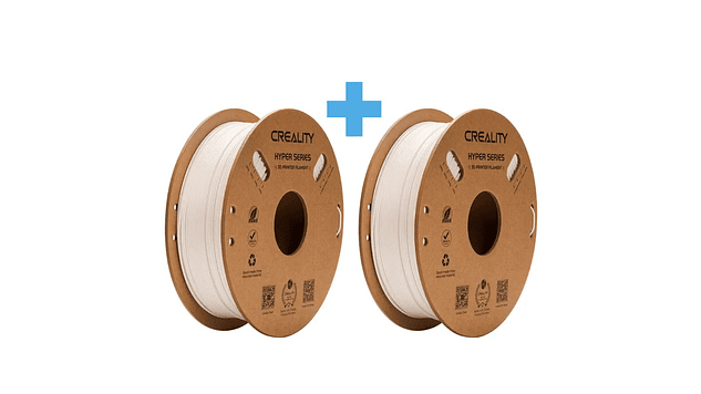 Pack 2 x Filamentos PETG Alta Velocidad Blanco 1kg Creality | Filamentos 1