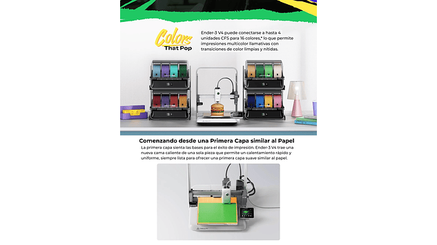 Ender-3 V4 Creality | Tamaño Imp 220x220x235mm | Impresora 3D 8