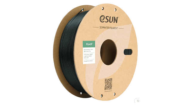 Filamento PLA Fibra Carbono Verde 1kg Esun | Filamentos 1