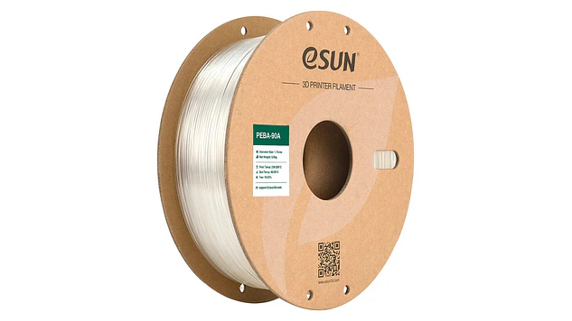 Filamento PEBA-90A Flexible Transparente 800g Esun | Filamentos 1