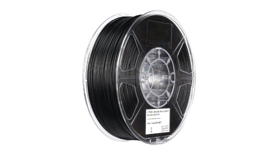 Filamento ABS ESD Antiestática Negro 1kg Esun | FILAMENTOS 1