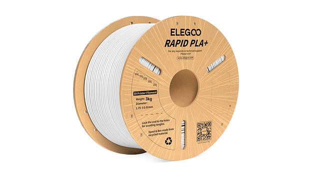 Filamento PLA+ RAPID Alta Velocidad Blanco 3kg Elegoo | Filamentos 1