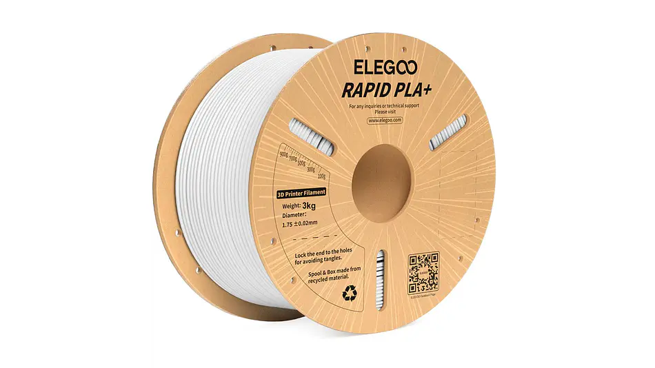 Filamento PLA+ RAPID Alta Velocidad Blanco 3kg Elegoo | Filamentos 1