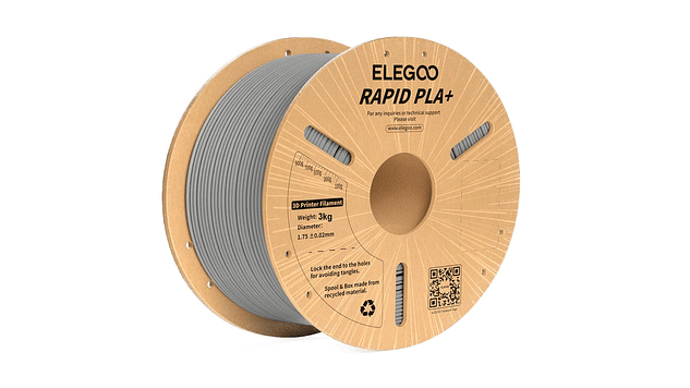 Filamento PLA+ RAPID Alta Velocidad Gris 3kg Elegoo | Filamentos 1