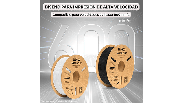 Filamento PLA+ RAPID Alta Velocidad Rojo 3kg Elegoo | Filamentos 3