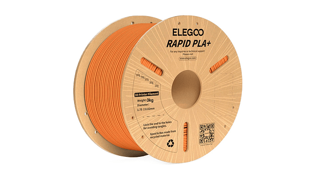 Filamento PLA+ RAPID Alta Velocidad Naranjo 3kg Elegoo | Filamentos 1