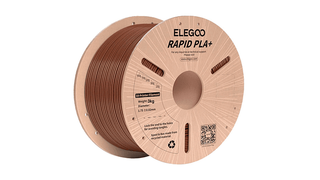 Filamento PLA+ RAPID Alta Velocidad Café 3kg Elegoo | Filamentos 1