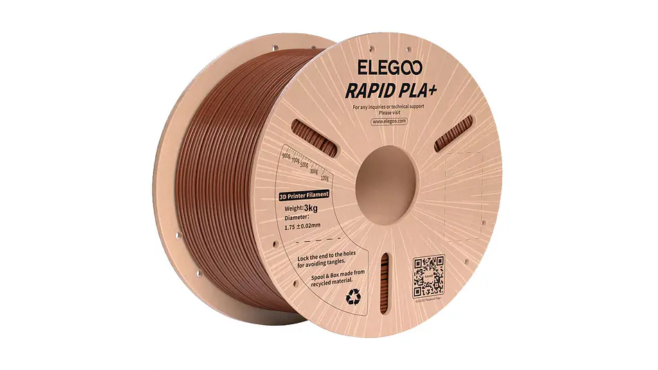 Filamento PLA+ RAPID Alta Velocidad Café 3kg Elegoo | Filamentos 1