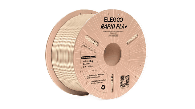 Filamento PLA+ RAPID Alta Velocidad Beige 3kg Elegoo | Filamentos 1
