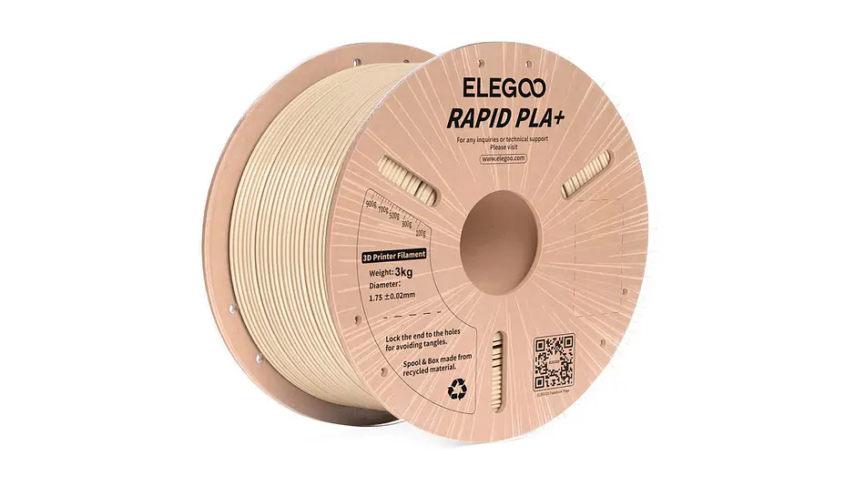 Filamento PLA+ RAPID Alta Velocidad Beige 3kg Elegoo | Filamentos 1