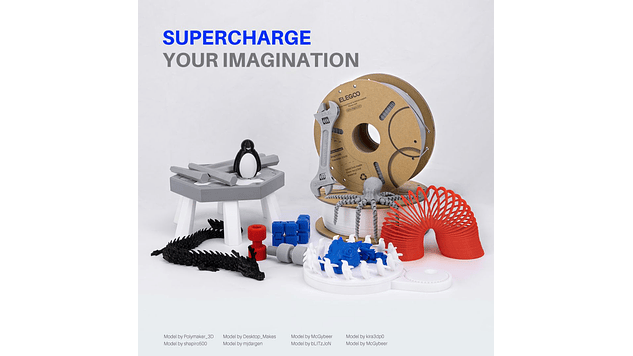 Filamento PLA Negro 3kg Elegoo | Filamentos 3