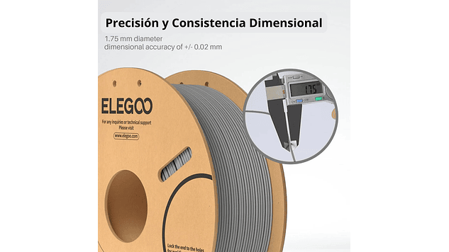 Filamento PLA Negro 3kg Elegoo | Filamentos 4