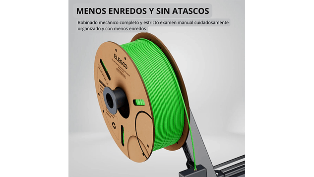 Filamento PLA Negro 3kg Elegoo | Filamentos 6