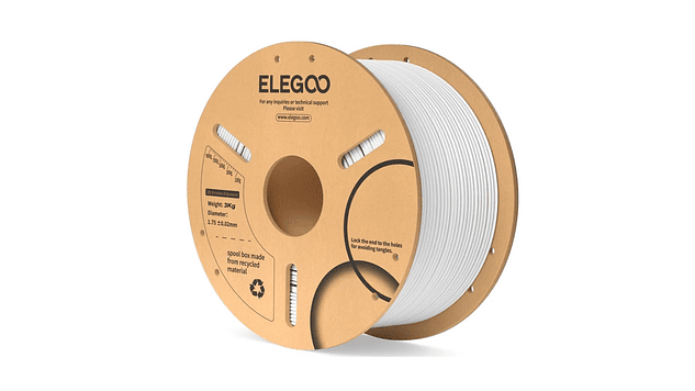 Filamento PLA Blanco 3kg Elegoo | Filamentos 1