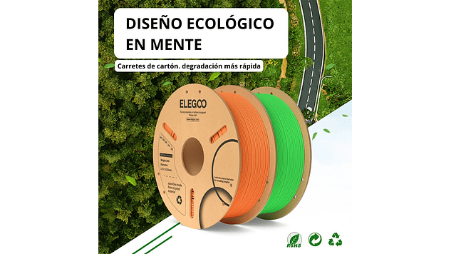 Filamento PLA Blanco 3kg Elegoo | Filamentos 7