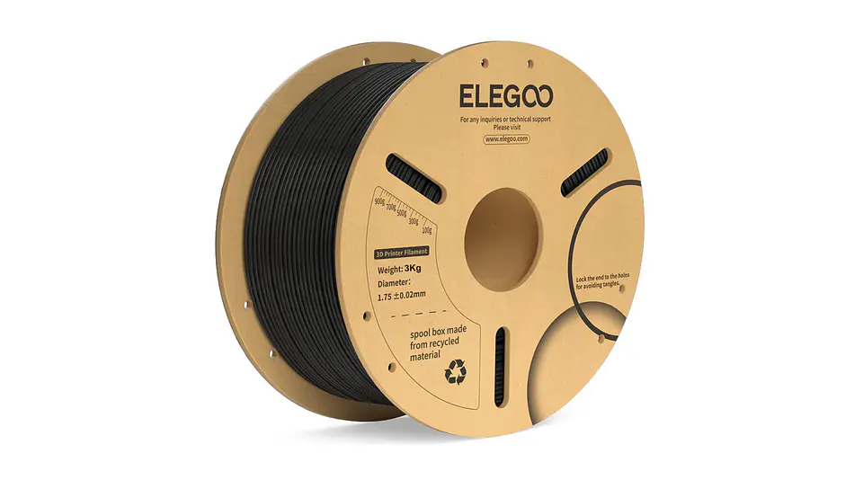 Filamento PLA+ Negro 3kg Elegoo | Filamentos 1
