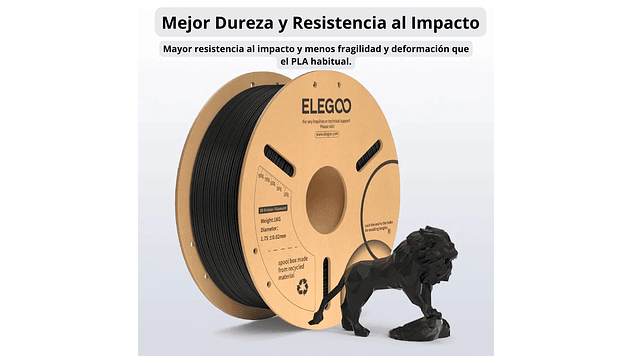 Filamento PLA+ Blanco 3kg Elegoo | Filamentos 1