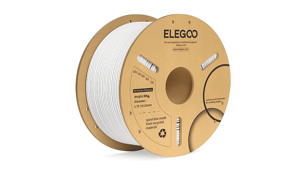 Filamento PLA+ Blanco 3kg Elegoo | Filamentos 5