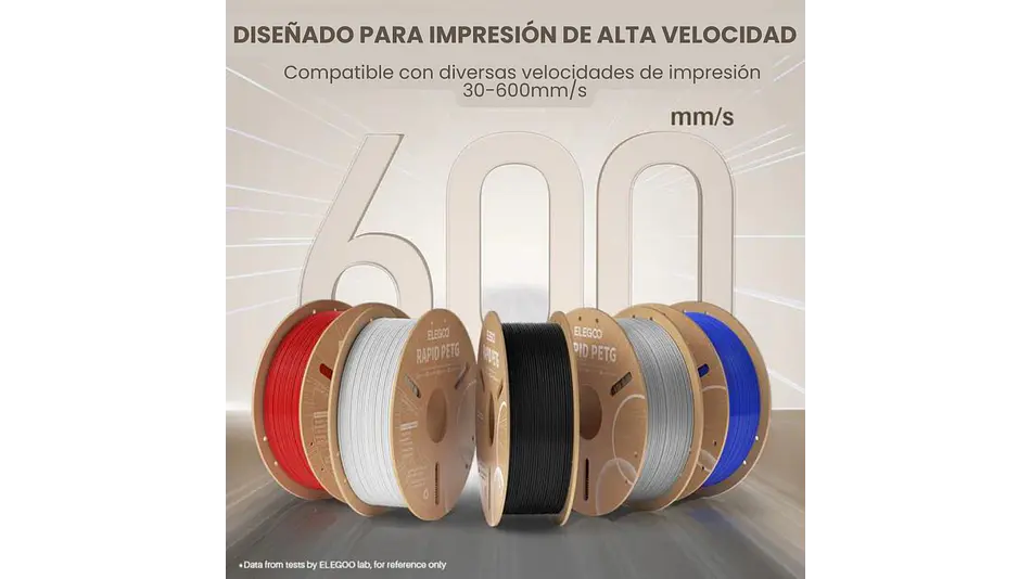 Filamento PETG Alta Velocidad Negro 3kg Elegoo | Filamentos 2