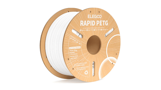 Filamento PETG Alta Velocidad Blanco 1kg Elegoo | Filamentos 1