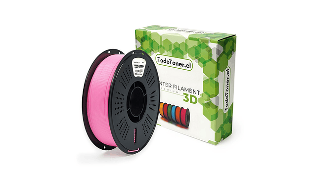 Filamento PLA+ Rosado 1kg TODOTONER.CL | Filamentos 1
