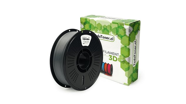Filamento PLA+ Plateado 1kg TODOTONER.CL | Filamentos 1