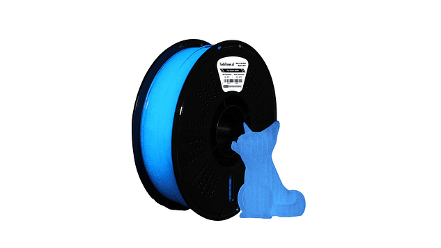 Filamento PLA+ Glitter Brilla en Oscuridad Azul Misterio 1kg TODOTONER.CL | Filamentos 1