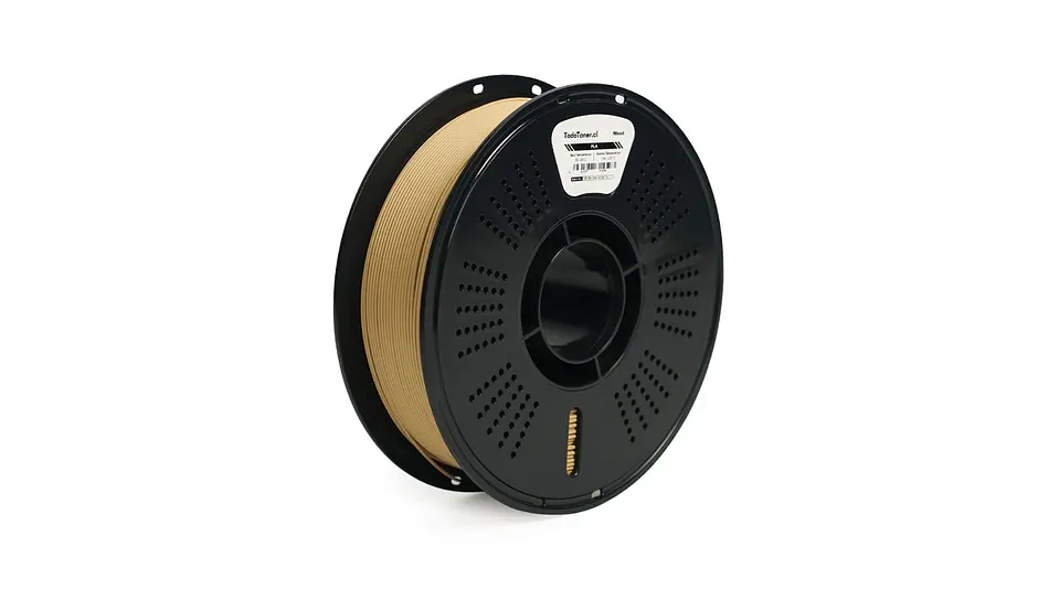 Filamento PLA Alta Velocidad Madera Claro 10% Fibra Madera 1kg TODOTONER.CL | Filamentos 3