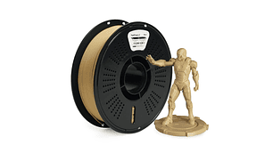 Filamento PLA Alta Velocidad Madera Claro 10% Fibra Madera 1kg TODOTONER.CL | Filamentos