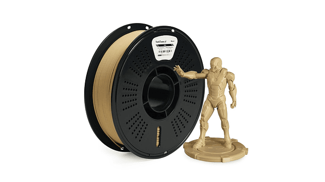 Filamento PLA Alta Velocidad Madera Claro 10% Fibra Madera 1kg TODOTONER.CL | Filamentos 2