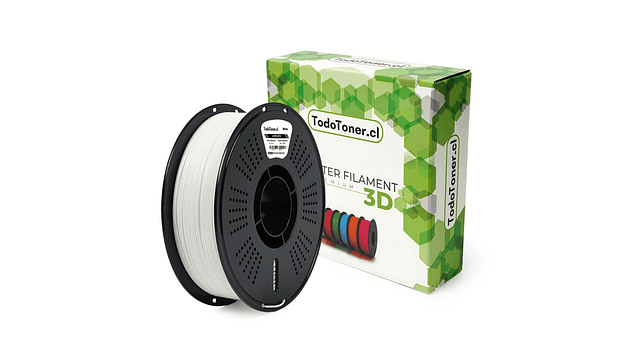 Filamento Hyper Petg Alta velodad Blanco 1kg TODOTONER.CL | Filamentos 1