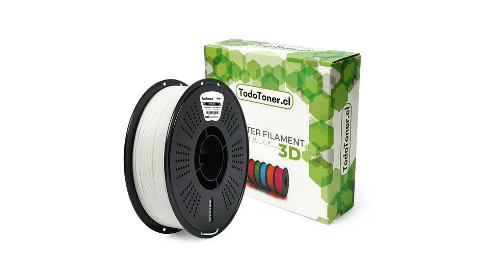 Filamento Hyper Petg Alta velodad Blanco 1kg TODOTONER.CL | Filamentos 1