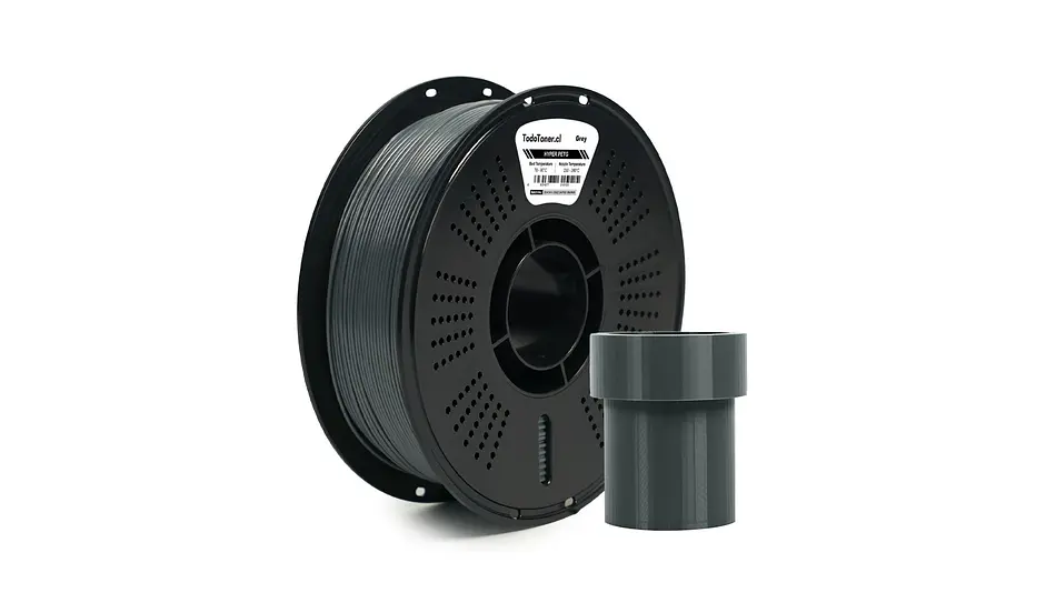 Filamento Hyper Petg Alta velodad Gris 1kg TODOTONER.CL | Filamentos 2