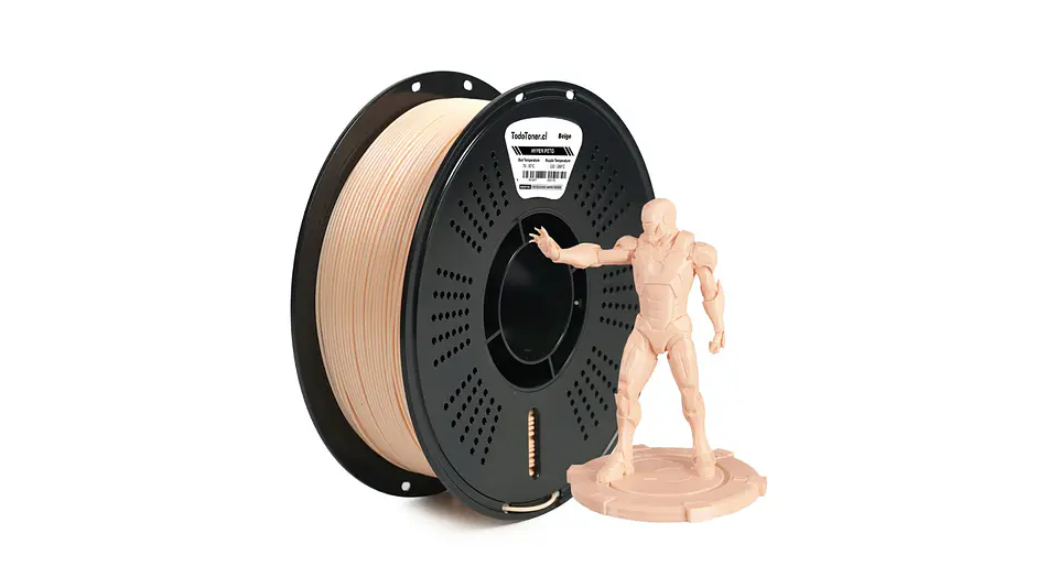 Filamento Hyper Petg Alta velodad Piel Clara 1kg TODOTONER.CL | Filamentos 2