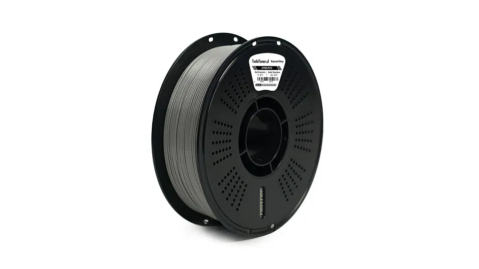 Filamento Hyper Petg Alta velodad Gris Espacial 1kg TODOTONER.CL | Filamentos 3
