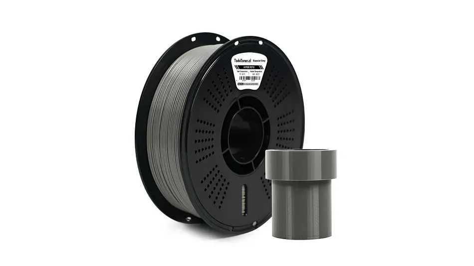 Filamento Hyper Petg Alta velodad Gris Espacial 1kg TODOTONER.CL | Filamentos 2