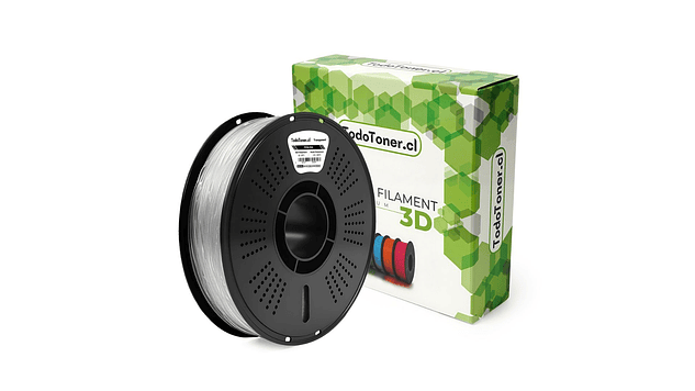 Filamento PEBA 90A Transparente 800g TODOTONER.CL | Filamentos 1