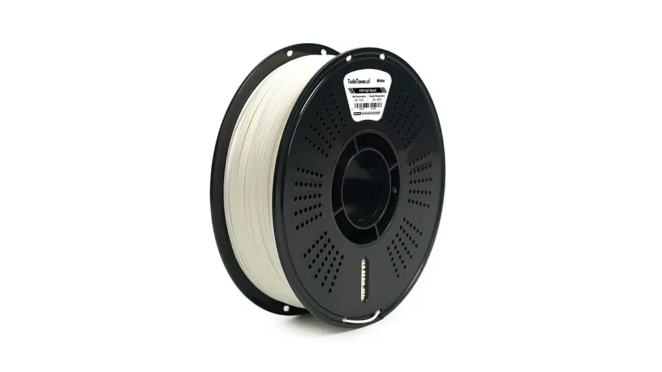 Filamento ASA Alta Velocidad Blanco 1kg TODOTONER.CL | Filamentos 3