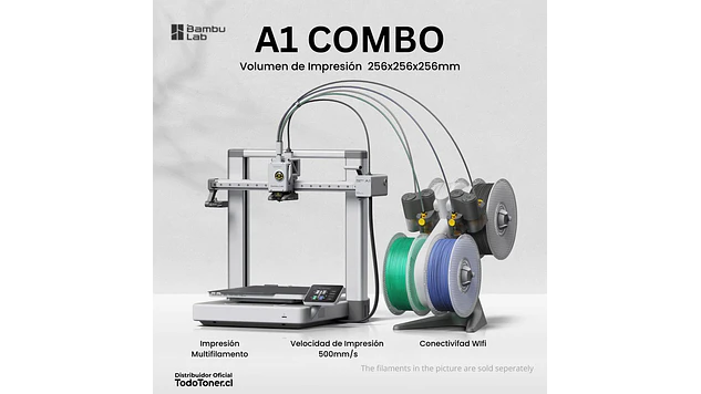 Multicolor A1 Combo Seminueva con AMS 4 Colores BAMBU LAB | Tamaño Imp 256×256×256 mm³ | Impresora 3D |  5