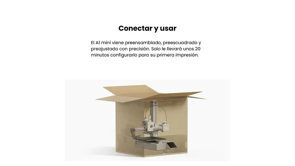 Bambu Lab A1 Mini Seminueva - Impresora 3D FDM compacta | Impresora 3D FDM 3