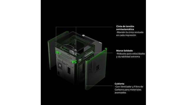 Bambu Lab P1S Combo Semi Nueva con AMS | Impresora 3D FDM 7